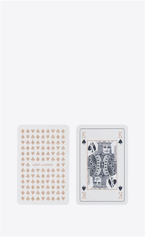 Saint Laurent playing cards .